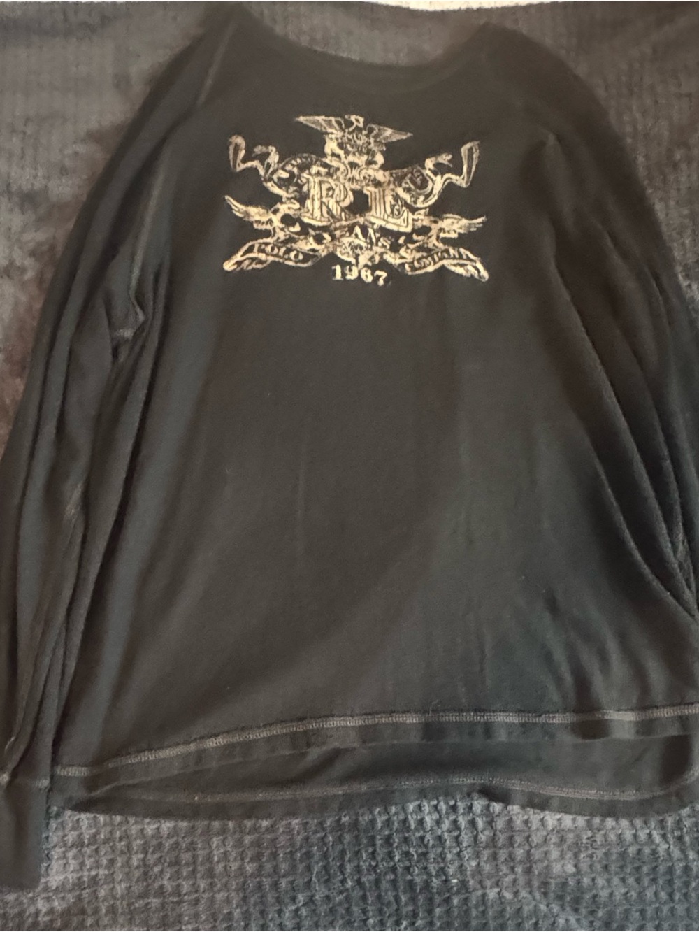 Y2k Vintage Polo Ralph Lauren Waffle Long Sleeve